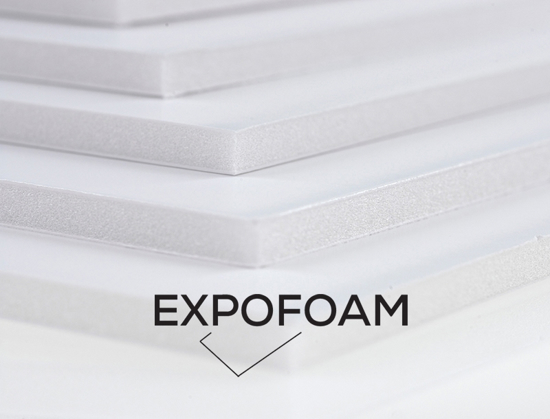 Bilde av Expofoam White 1-sidig lim, 5 mm, 70 x 100 cm.