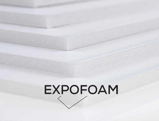 Bilde av Expofoam White 1-sidig lim, 5 mm, 100 x 140 cm