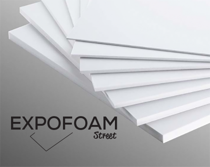 Bilde av Expofoam Street 5mm, 70 x 100 cm - Hvit