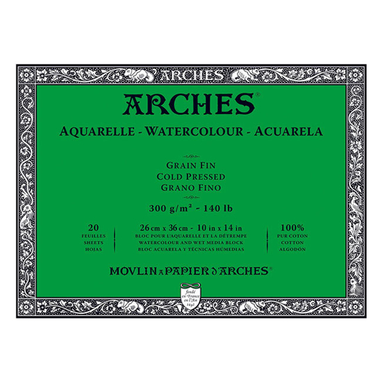 Arches akvarellblokk fin