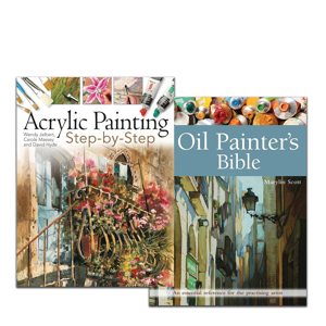 Bilde for kategori Lærebøker akryl, olje og akvarell