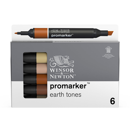 Promarker sett 6 Earth Tones