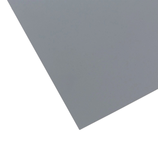 Plate PVC A4, grå, 100 stk