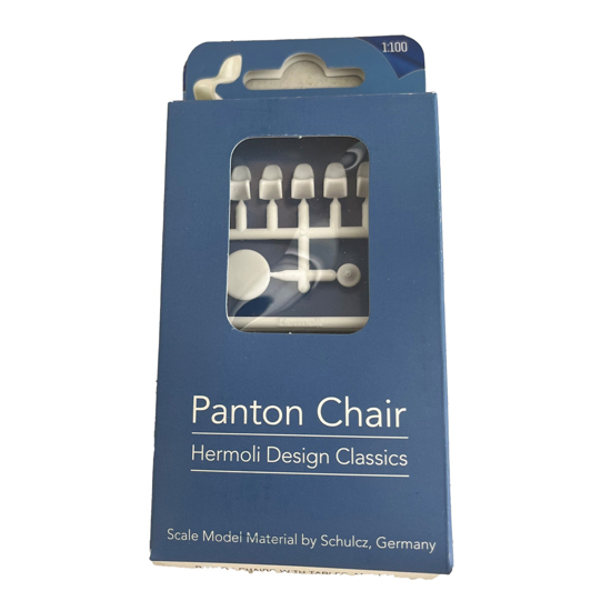 Panton stoler med 2 bord 1:100