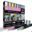 Zieler Acrylic Paint Marker Pens, Pastel, 8 stk