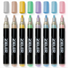 Zieler Acrylic Paint Marker Pens, Pastel, 8 stk