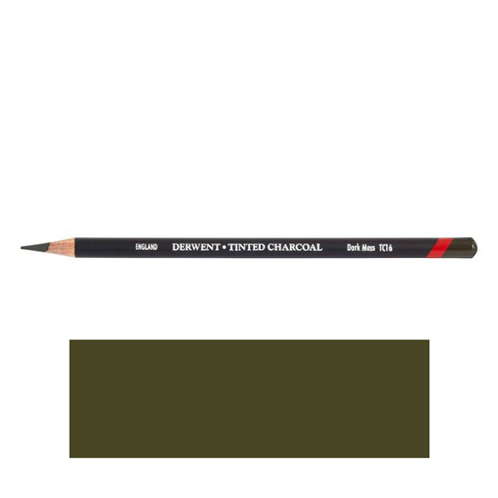 Derwent Tinted Charcoal Dark Moss