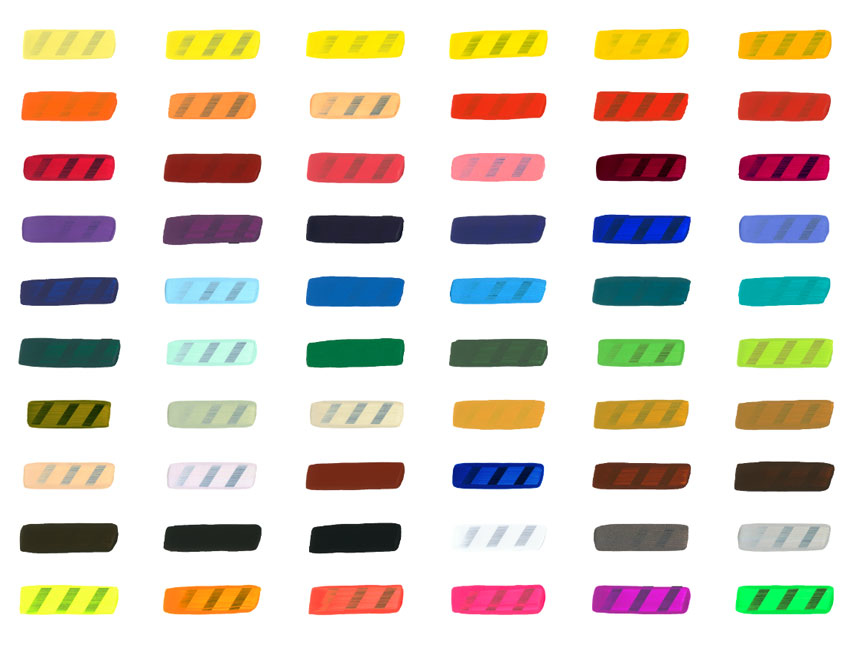 Bilde av Golden SoFlat fargekart med 60 farger